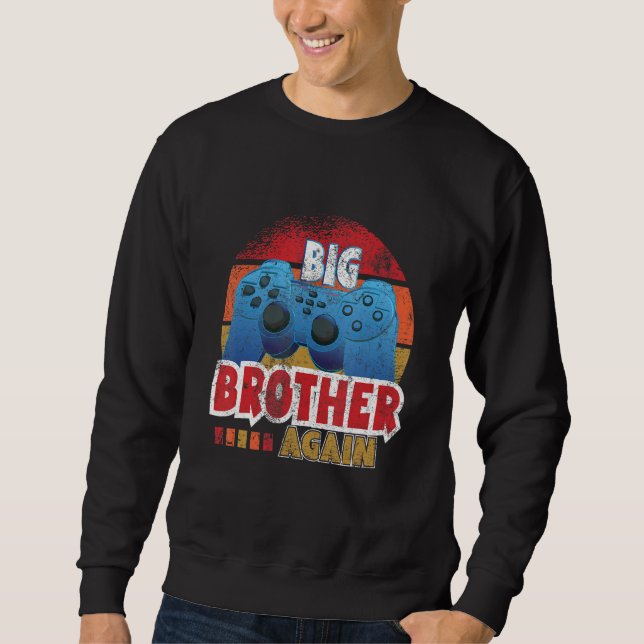 Big Brother wieder Familie Schwester Retro Video G Sweatshirt (Vorderseite)