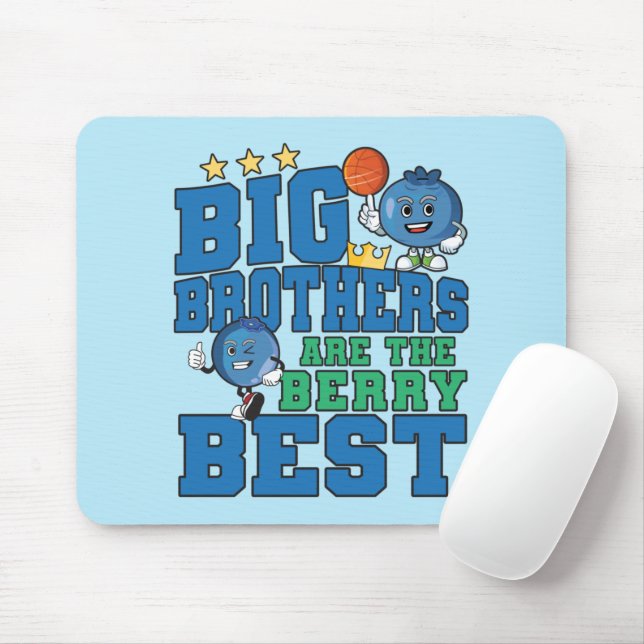 Big Brothers sind die Berry Best - Blueberry Pub Mousepad (Mit Mouse)
