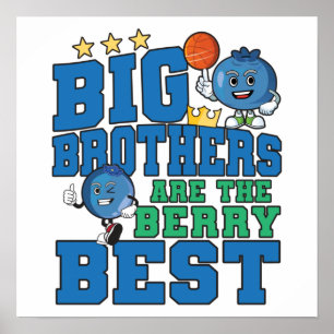Big Brothers sind die Berry Best - Blueberry Pub Poster