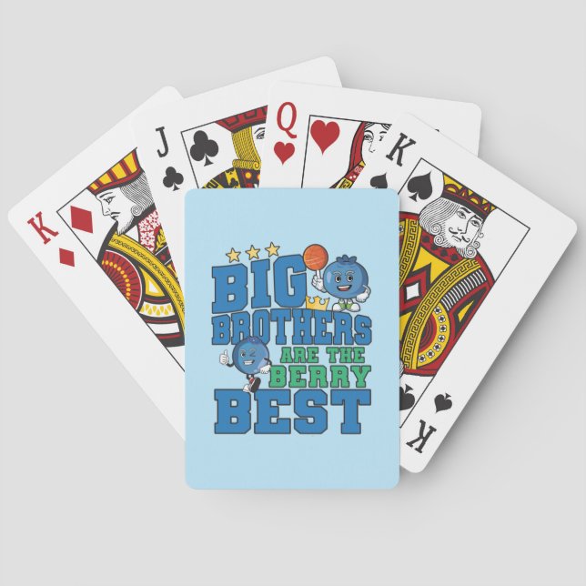 Big Brothers sind die Berry Best - Blueberry Pub Spielkarten (Rückseite)
