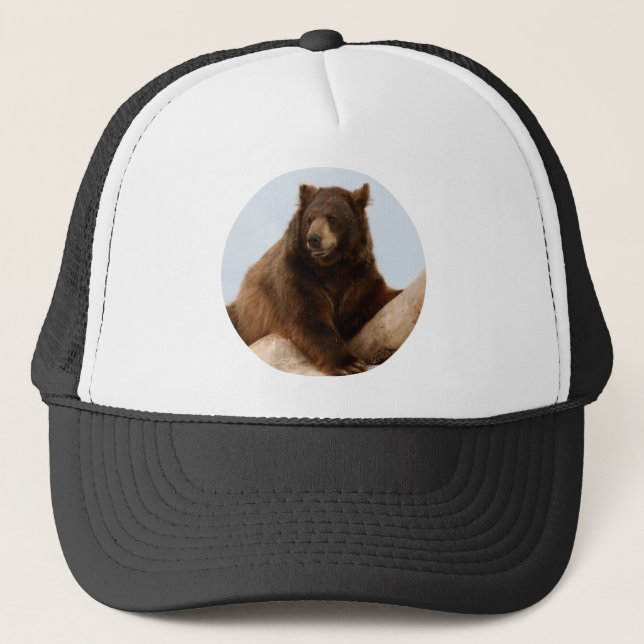 Big Brown Bear Truckerkappe (Vorderseite)