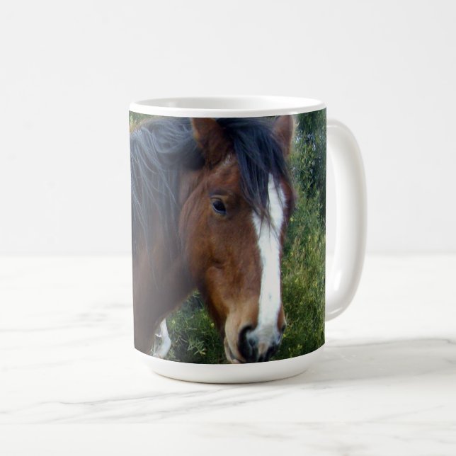 Big Brown Clydesdale Pferd, Kaffeetasse (VorderseiteRechts)