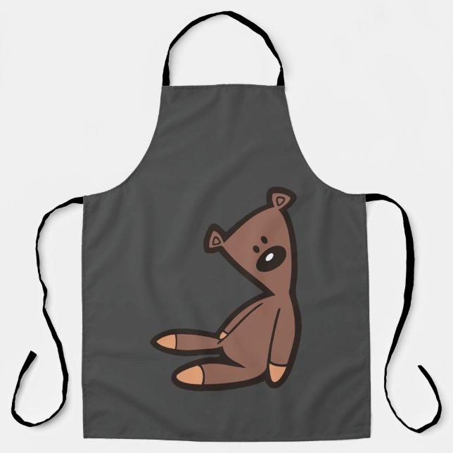 Big Brown Teddy Bear Schürze (Vorderseite)