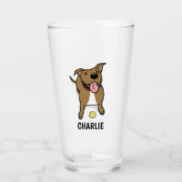 Big Brown und White Niedlich Cartoon Dog Personali