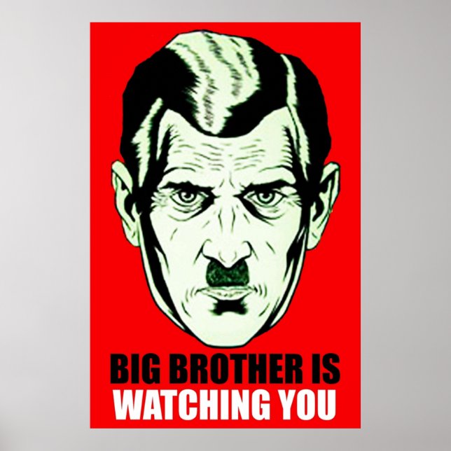 BIG BRUDER GEORGE ORWELL 198 184 POSTER (Vorne)