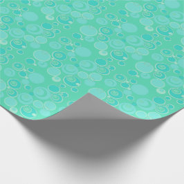 Big Bubblegble Blasen Überall Aquamarin vielen Dan Geschenkpapier