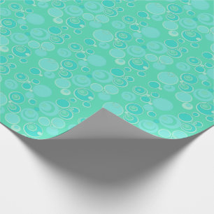 Big Bubblegble Blasen Überall Aquamarin vielen Dan Geschenkpapier