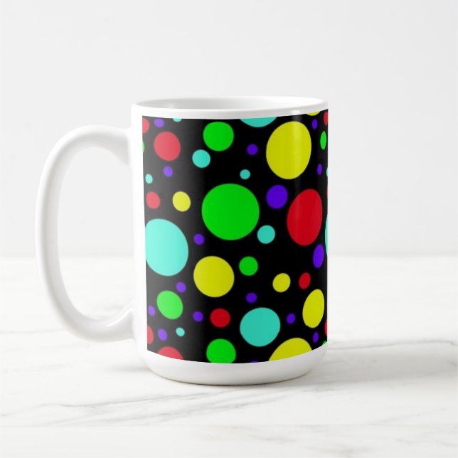Big Bubbles Black Tasse (11oz, 15oz) (Links)
