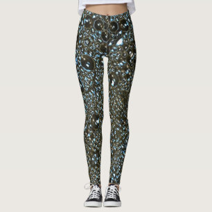 Big Bubbles feucht aussehen Leggings
