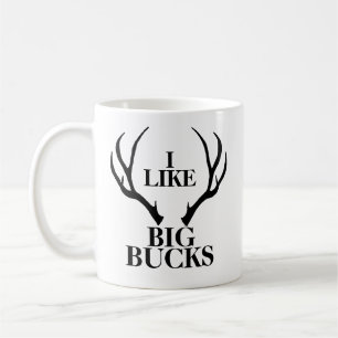 Big Buck Funny Junting Coffee Tasse
