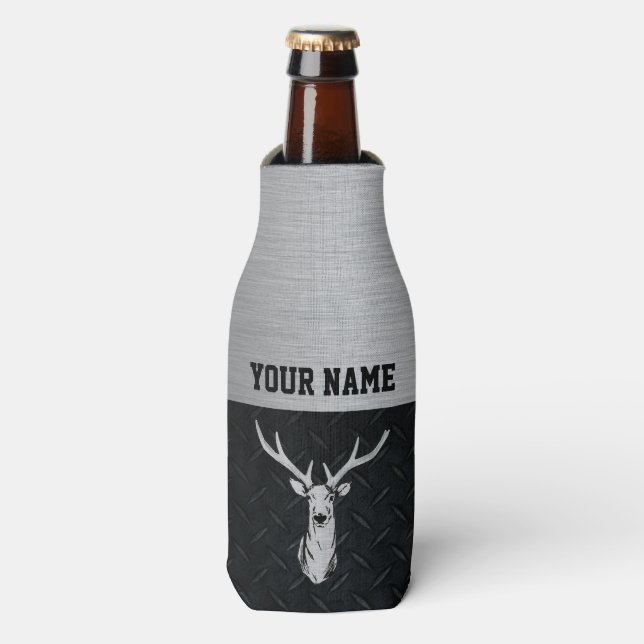 Big Buck Name Biere Cooler Flaschenkühler (Flaschenvorderseite)