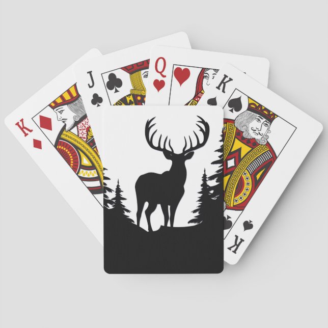 Big Buck unter Pine Tree Vector Spielkarten (Rückseite)
