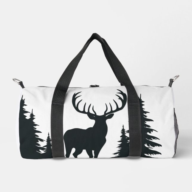 Big Buck unter Pine Trees Duffle Bag (Vorderseite)
