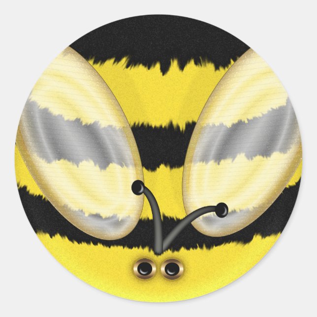 Big Bumble Bee Fun Stickers (Vorderseite)