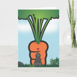 Big Bunneh Carrot Karte