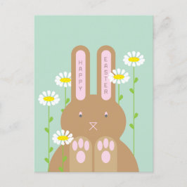 Big Bunny Holiday Postcard Feiertagspostkarte