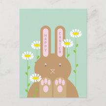 Big Bunny Holiday Postcard