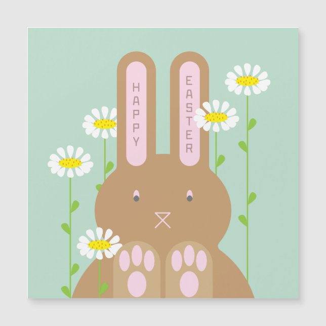 Big Bunny Magneday Card Magnetkarte (Vorderseite)