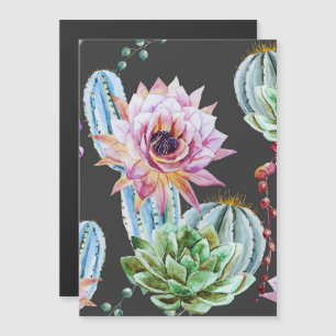 Big Cactus Pattern Magneteinladung