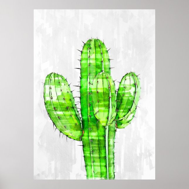 Big Cactus Pflanze Poster (Vorne)