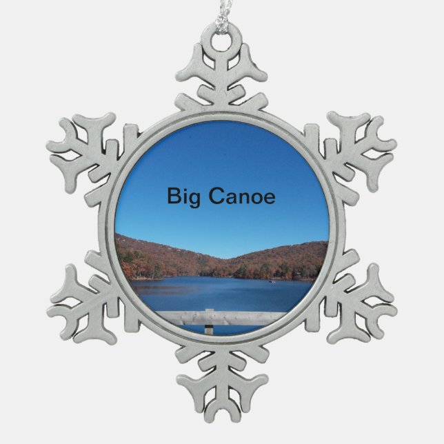 Big Canoe Christmas Tree Ornament (Vorderseite)