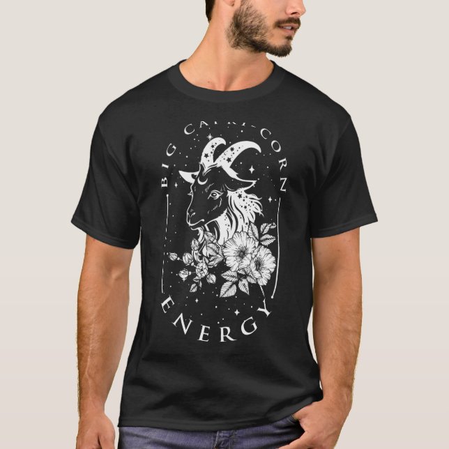 Big Capri Mais Energie Astrologie Zodiac Capricorn T-Shirt (Vorderseite)