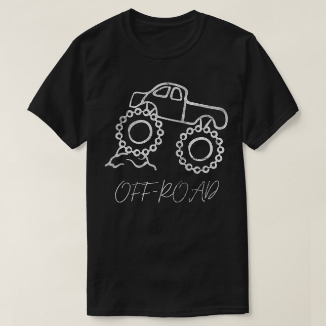 Big Car liebt Phantastische Monster Truckschlamm z T-Shirt (Design vorne)