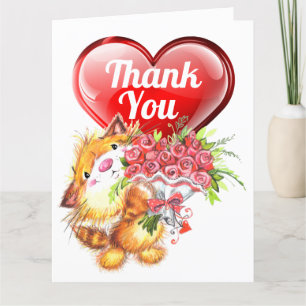 Big Card Vielen Dank und Freundschaft Dankeskarte