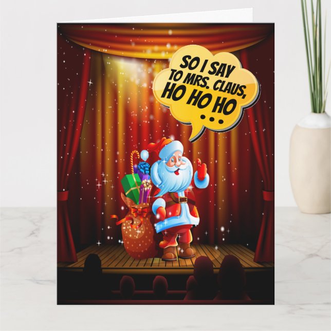 Big Card Weihnachts-Spaß Rev. 2 Dankeskarte (Vorderseite)