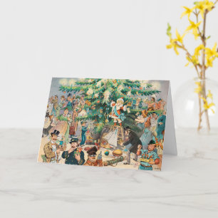 Big Cartoon Weihnachtsbaum für Kinder Karte