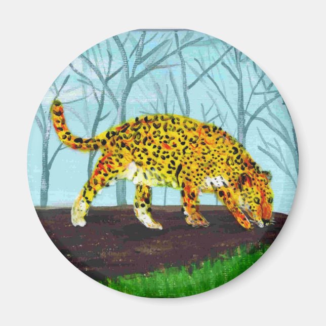 Big Cat Art Jaguar Magnet (Vorne)