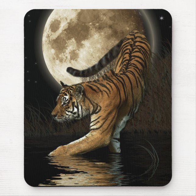 BIG CAT Bengalisch, sibirischer Indischer Tiger, M Mousepad (Vorne)