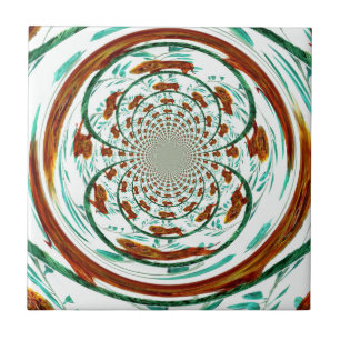 Big Cat Lions Wildlife Abstrakt Pattern Fliese