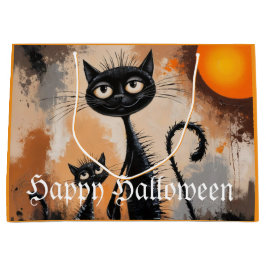 Big Cat Little Cat Halloween Große Geschenktüte
