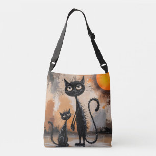 Big Cat Little Cat Halloween Tasche