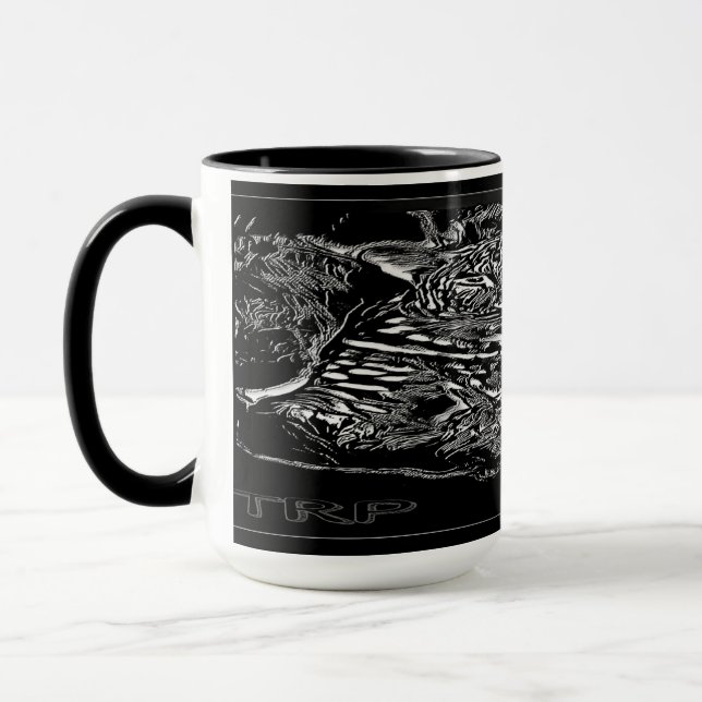 Big Cat Modelle: Leopard Laze 01-02 Tasse (Links)