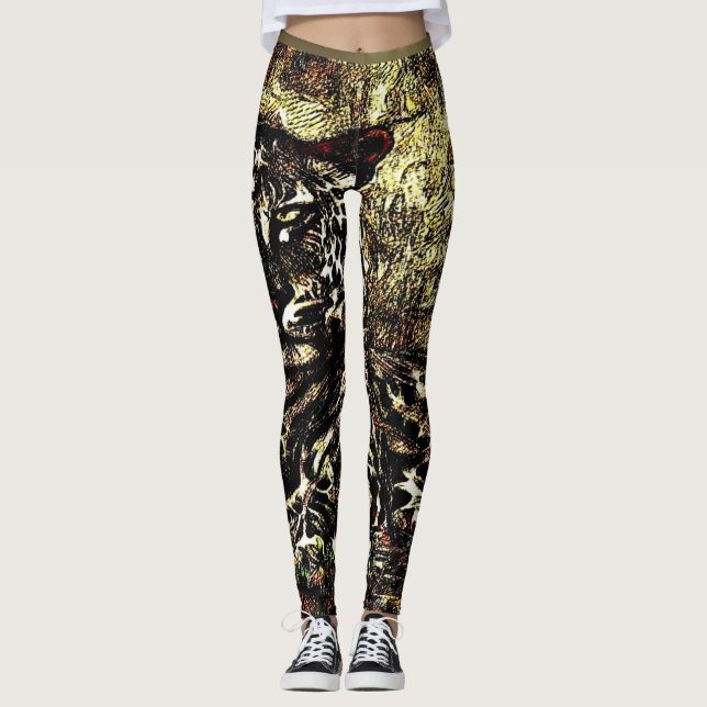 Big Cat Modelle: Leopard Laze 01-03 Leggings (Vorderseite)