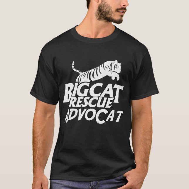 Big Cat Rescue AdvoCat Logo Tee Shirt (Vorderseite)