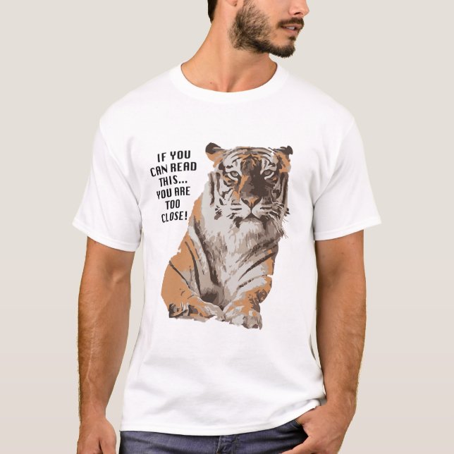 Big Cat Rescue Amanda Tiger zu Naher T - Shirt (Vorderseite)