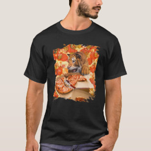 Big Cat Tiger Ess Pizza T-Shirt