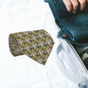 Big Cat Tiger Muster Krawatte