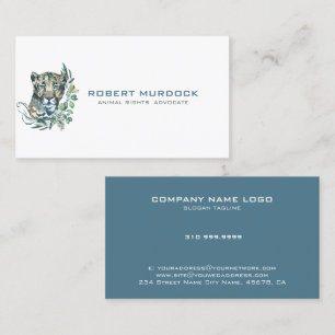 Big Cat Wildtier-Darstellung Visitenkarte