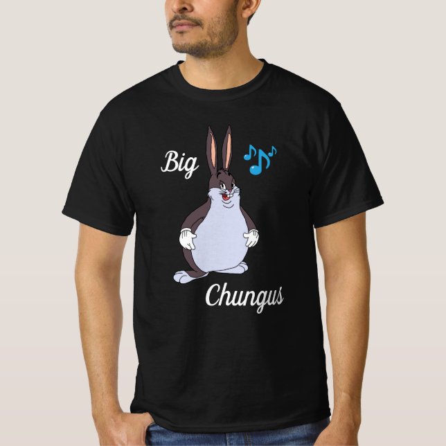 Big chungus -T-shirt, meme , cartoon rabbit, Funny T-Shirt (Vorderseite)