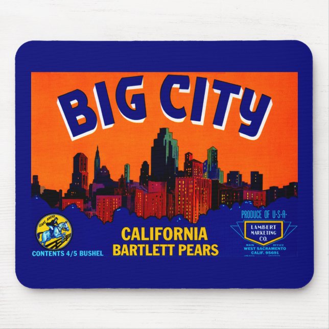 Big City Pears Mousepad (Vorne)