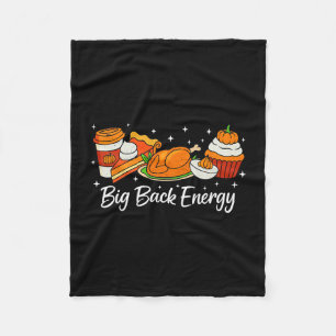Big Ck Energy Thanksgiving Truthahn Kürbiskuchen H Fleecedecke