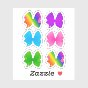 Big Colorful Bows Set - enthält Regenbogenbogen Aufkleber