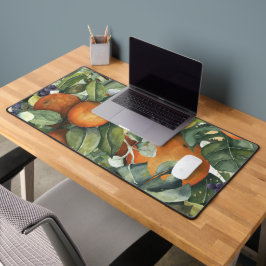 Big Colorful Orange Frucht & Foliage Design Schreibtischunterlage