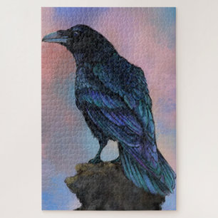 Big Common Raven - Malerei Puzzle