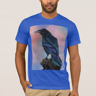 Big Common Raven - Mignon Painting Bird Collection T-Shirt
