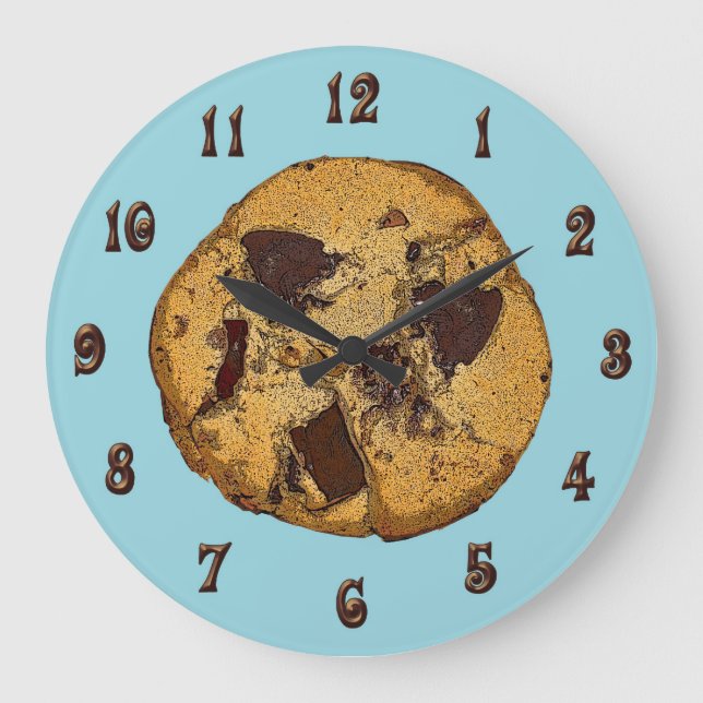Big Cookie Große Wanduhr (Vorderseite)